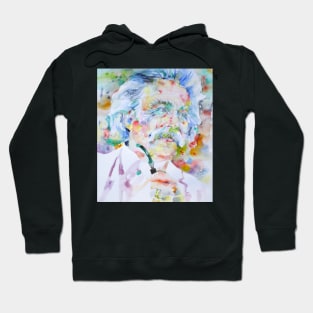 MARK TWAIN watercolor portrait .1 Hoodie